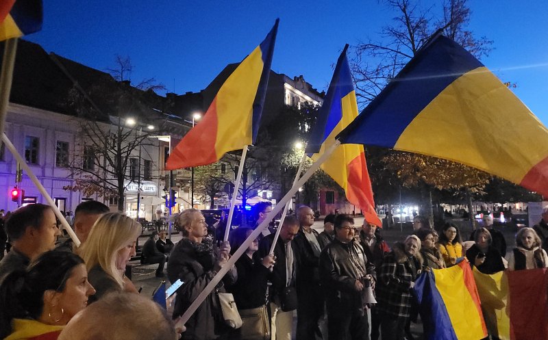 Manifestație pro-Georgescu în centrul Clujului! George Simion și-a trimis susținătorii în stradă: „Să nu îl lăsăm singur!”