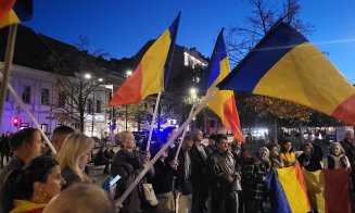 Manifestație pro-Georgescu în centrul Clujului! George Simion și-a trimis susținătorii în stradă: „Să nu îl lăsăm singur!”
