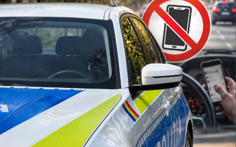Ochii la drum, nu în telefon! Sute de amenzi în ultima săptămână pe drumurile din Cluj