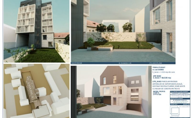 Aparthotelul și clădirea cu spații comerciale ale Hexagon, de pe Dorobanților, aprobate de urbaniști