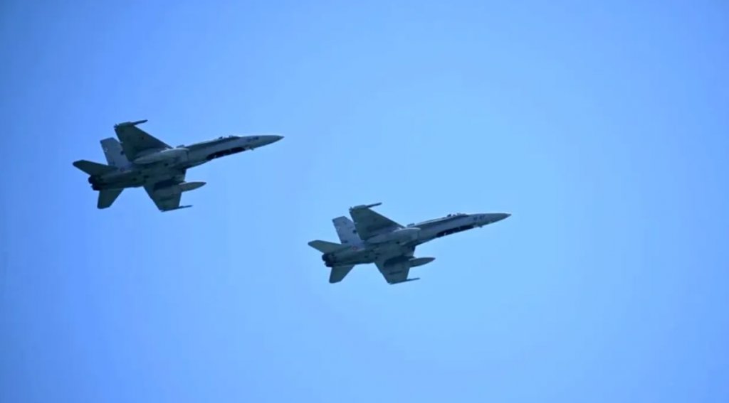 Noapte albă în nordul Tulcei. Avioane F-18 spaniole au decolat de la Mihail Kogălniceanu după o alertă aeriană