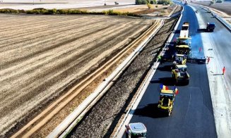 Autostrada Transilvania: Se toarnă ultimul strat de asfalt pe Chiribiș – Biharia. Când se deschide circulația
