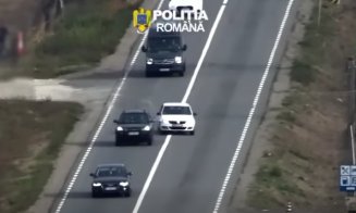 Șoferi „vânați” cu drona pe drumul Cluj – Oradea. Ce abateri grave au descoperit polițiștii în trafic