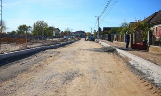 Cum arată șantierul de pe strada Petru Maior din Turda. Lucrările intră într-o nouă etapă