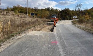 Se repară un important drum județean din zona Metropolitană a Clujului