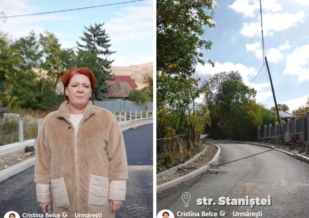 Cristina Belce, vizită pe drumurile din Pata: „Primele straturi de asfalt au fost așternute”