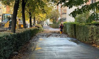 Trafic dat peste cap în Mărăști, în această dimineață. Calea Dorobanților, blocată după ce o conductă de apă s-a spart