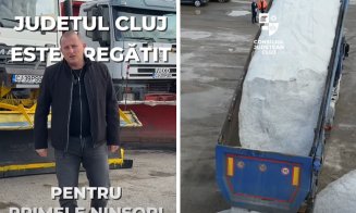Județul Cluj este pregătit pentru venirea iernii. Sare de la Dej și nisip din Mănăstireni