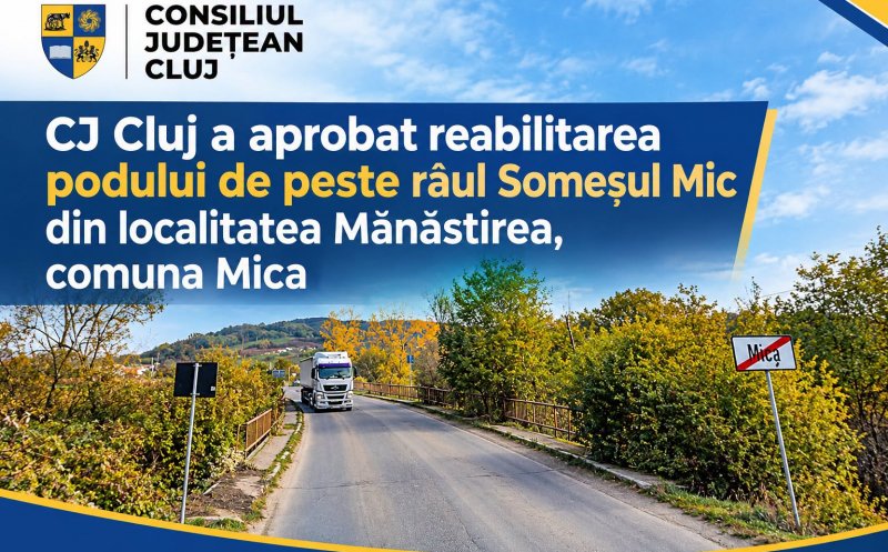 Undă verde pentru reabilitarea podului din comuna Mica. Va costa peste 7,5 mil. lei